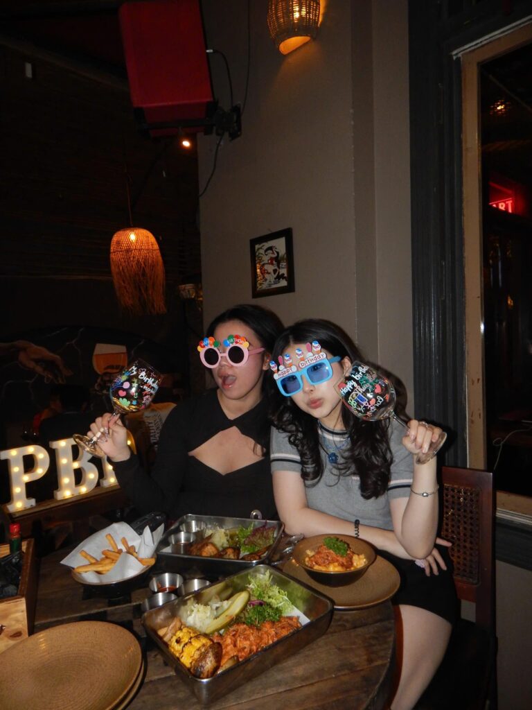 Customers at Barbaros Hanoi restaurant in Tay Ho, Hanoi, Vietnam