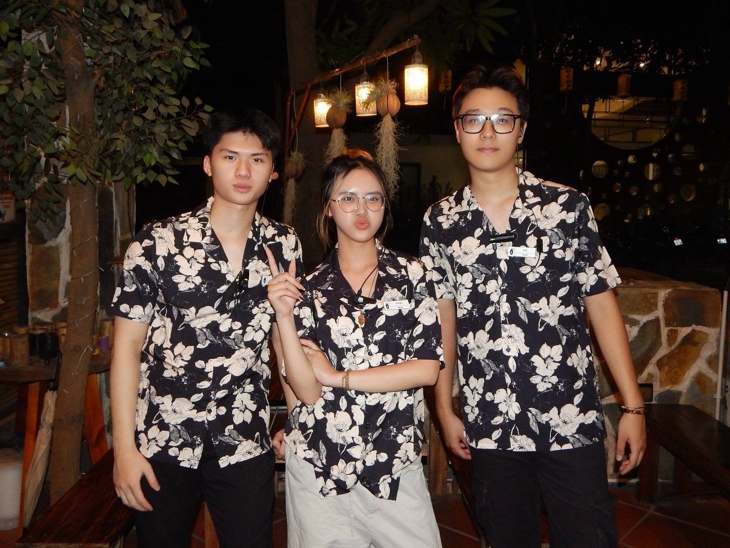Summer uniform arrives at Barbaros Restaurant in Tay Ho, hanoi, Vietnam.