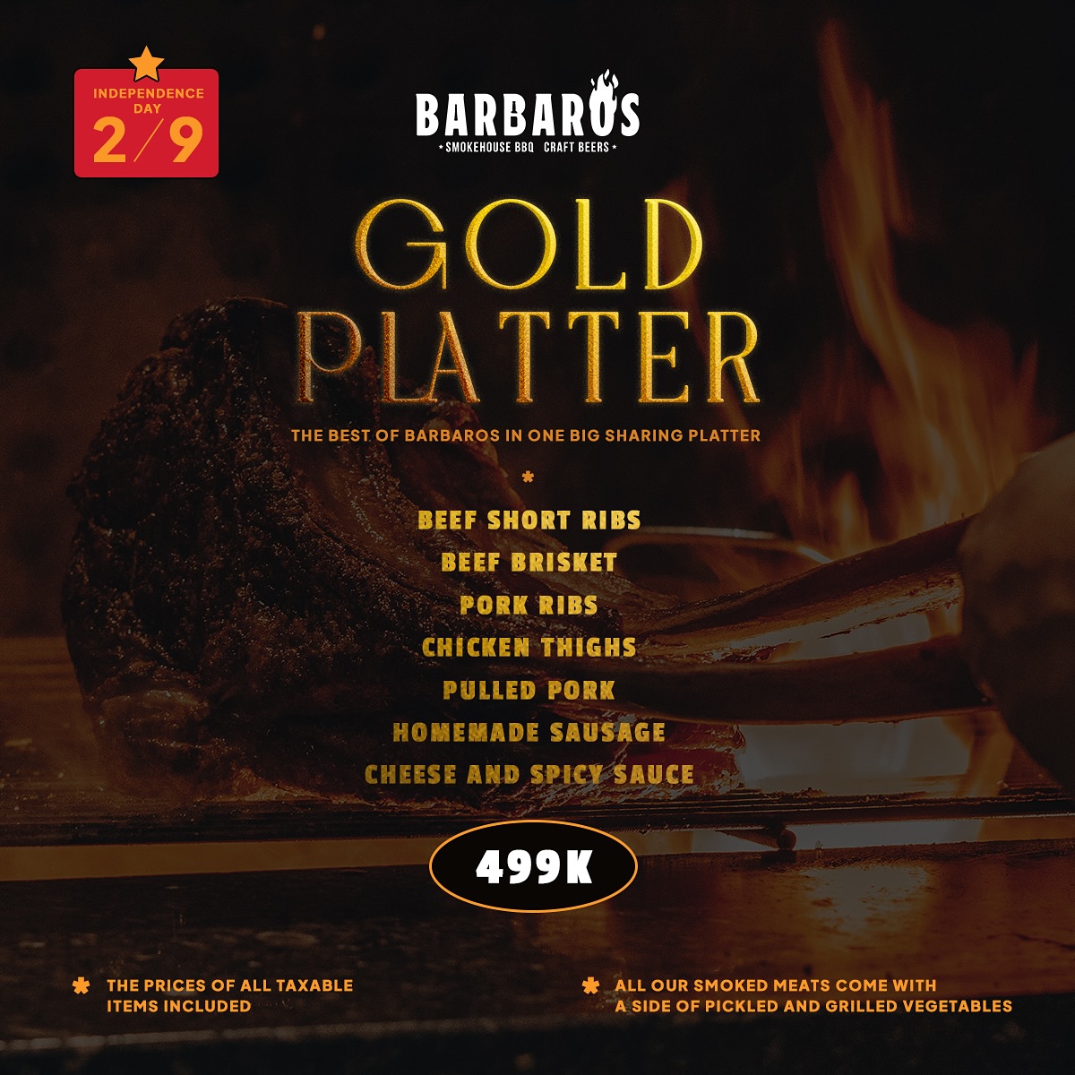 Celebrate Vietnam Independence Day at Barbaros Restaurant in Tay Ho, Hanoi, Vietnam.