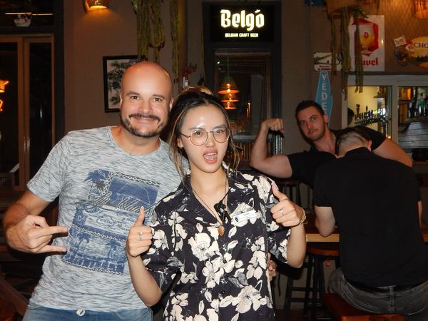 Summer uniform arrives at Barbaros Restaurant in Tay Ho, hanoi, Vietnam.
