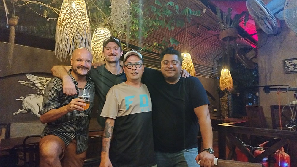 Barbaros Restaurant team in Tay Ho, Hanoi, Vietnam.