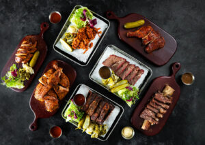 Selection of Smoked meats at Barbaros Restaurant in Tay Ho, Hanoi.