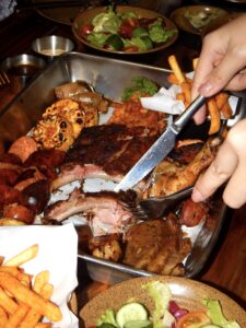 Gold platter set menu at Barbaros Hanoi restaurant in Tay Ho