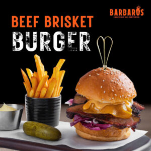 Beef brisket burger