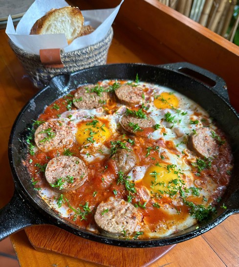Smoked Sausage Shakshuka